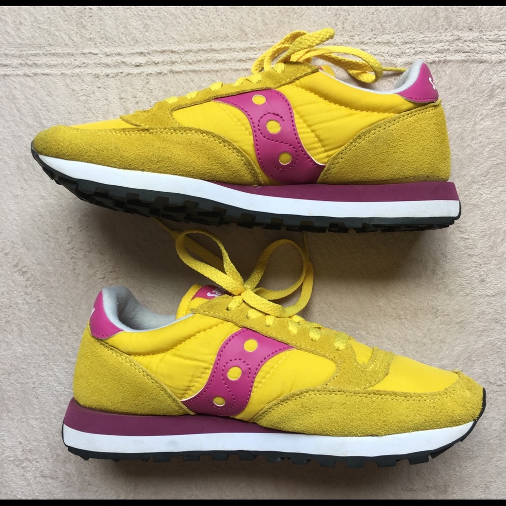 Saucony Women’s shoes “Jazz”, size 8.5, YellowPink - Picture 3 of 9